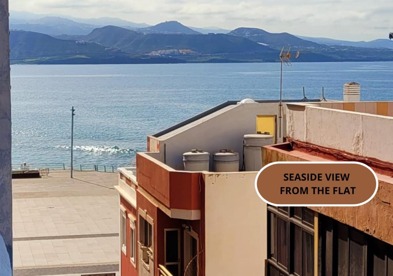 Casita Canaria Playa Beachfront Access & Lateral Ocean View With Terrace Las Palmas de Gran Canaria Exterior foto